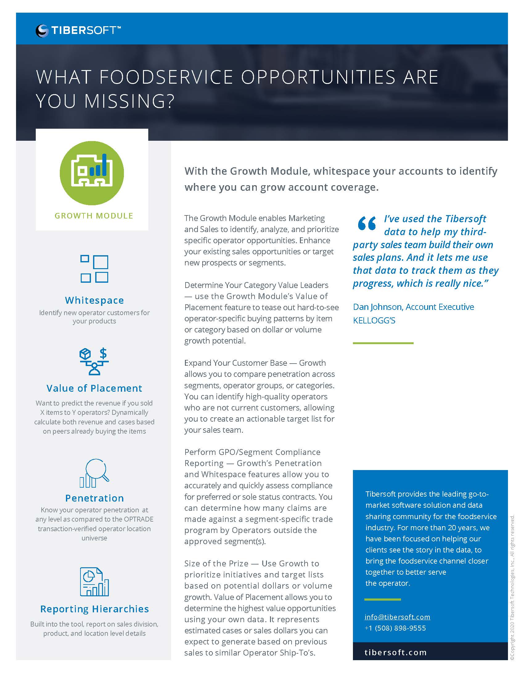 2019 Tibersoft Solution Sheet Growth Module