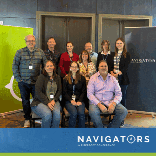 The Tibersoft team posing for a group photo at the Navigators 2025 user conference in Denver, Colorado.